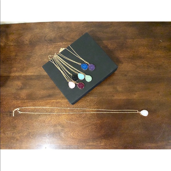 Druzzy Stone Necklace - Picture 5 of 5